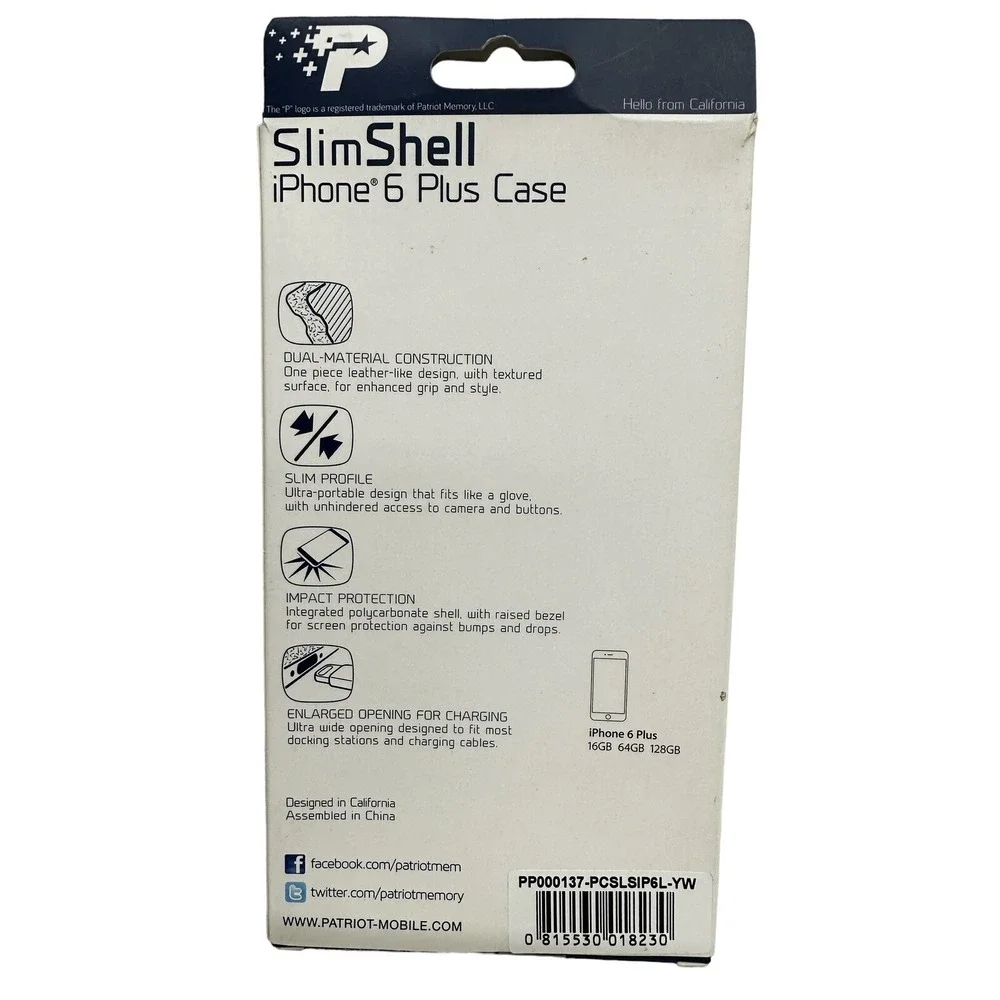 SLIM SHELL CASE - IPHONE 6 Plus Yellow Case